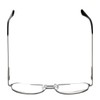 "The Intellectual" Metal Clear Bifocal Aviator Reader, Cheaters Reading Glasses,