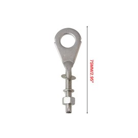 2pcs Motorcycle Chain Adjuster Tensioner Works for Honda Model XR50R XR70R CRF70F CRF80F CRF100F CT70 XL75 XL80S XL100S XR100 (Replace 95014-10010)