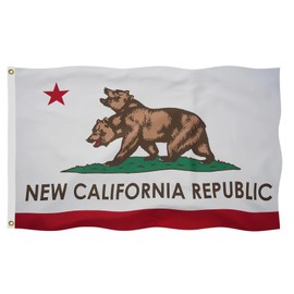 New California Republic Flag 6X10 FT – Outdoor Decor Flags Vivid Color, All Weather, Double Stitched USA New California NCR Flags，Polyester Flags with Sturdy Brass Ring. (6X10)