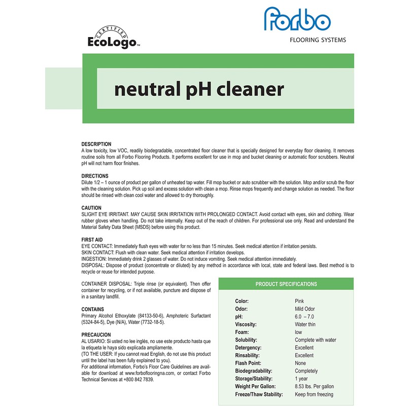 Marmoleum Floor Cleaner - Gallon