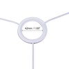 sourcing map Lamp Shade Ring, 300mm Dia. Lampshade Holder Frame