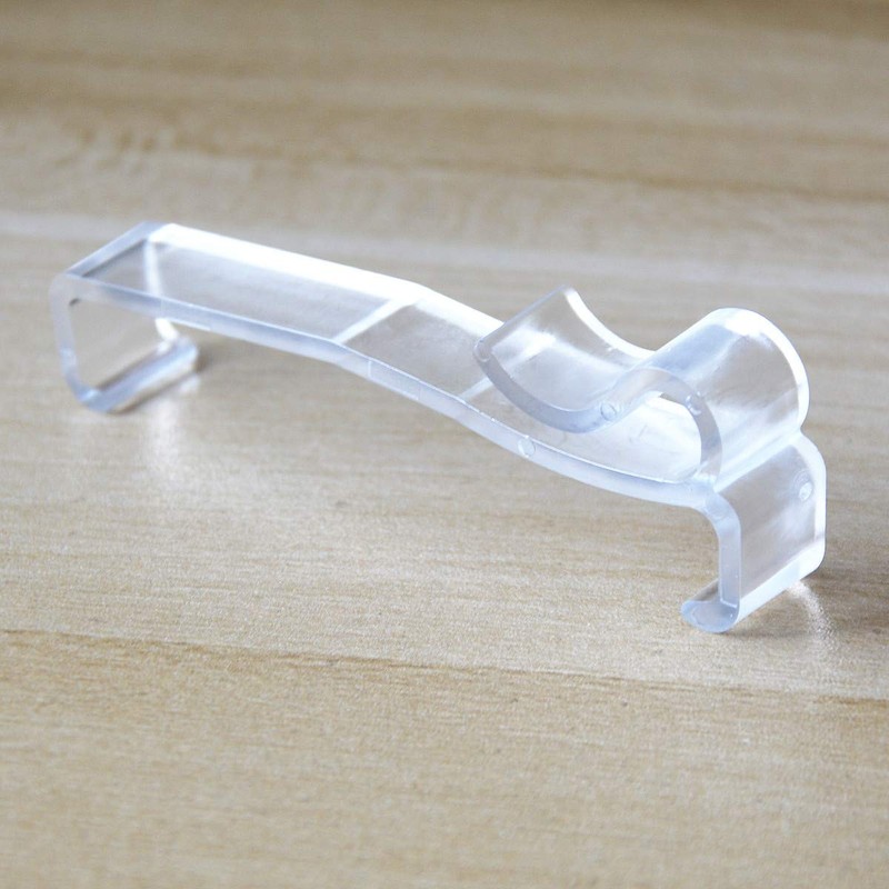 Valance Clips 6pcs 2-1/2'' Window Blinds Hidden Clip Clear Plastic