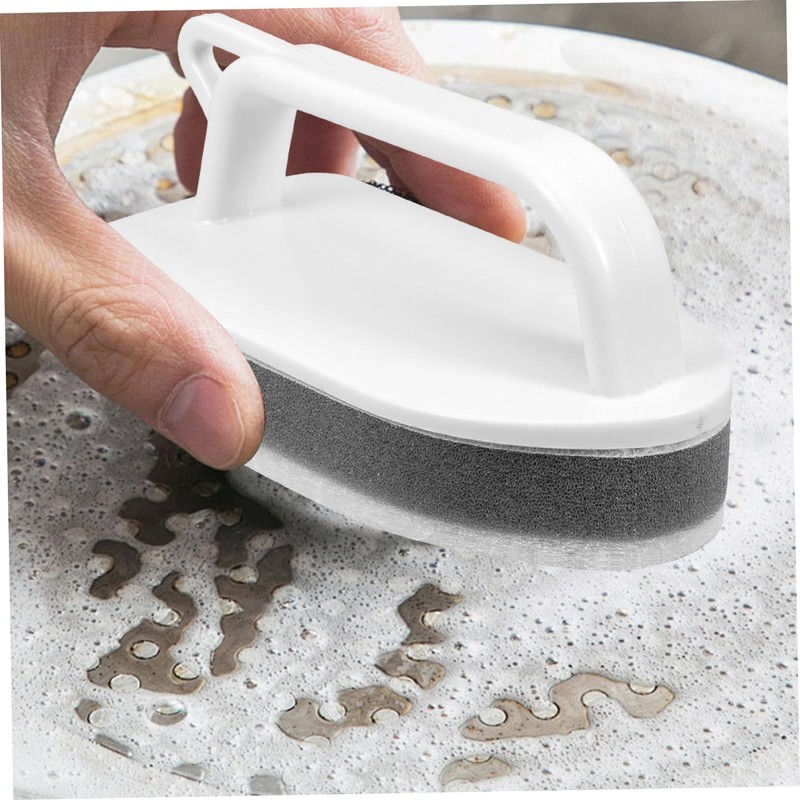 Ipetboom 1 Set Multi Purpose Cleaning Sponge with Handle Lightweight