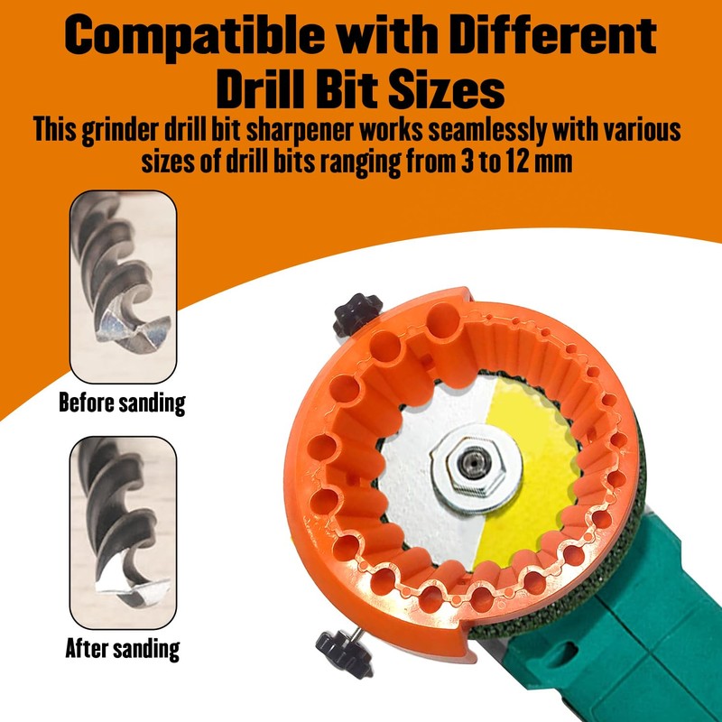 Drill Bit Sharpener Tool Power Drill Bit Sharpeners for Grinder