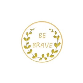 GBJUK Be Brave Mental Health Enamel Pin Badge Lapel Metal, Metal
