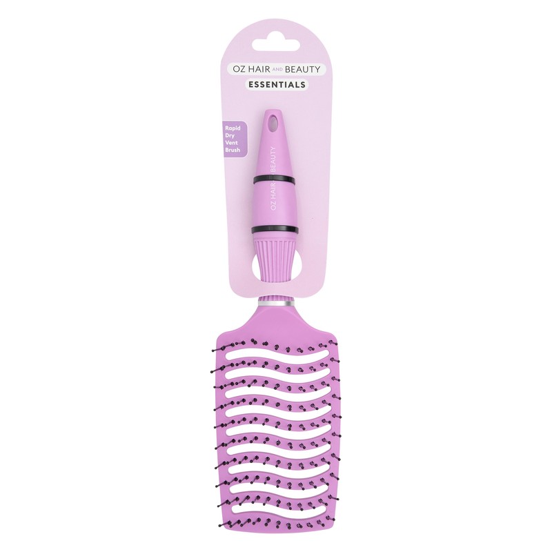 Oz Essentials Rapid Dry Vent Brush - Purple