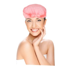 Ipetboom 100pcs Disposable Shower Caps Hair Protective Bathing Caps for Women Waterproof and Convenient Bath Hats for Home Use and Travel