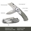Heavy Duty Folding Utility Knife Dual Blade/Box Cutter/Work knife Safe