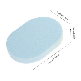 Gatuida 4Pcs Portable Facial Sponges Exfoliating Face Washers for Deep Cleansing Travel Friendly Makeup Tools Green Blue Pink Yellow Lightweight Quick Drying Easy to Hold