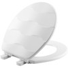 MAYFAIR 33SLOW 000 Sculptured Basket Weave Toilet Seat will Slow