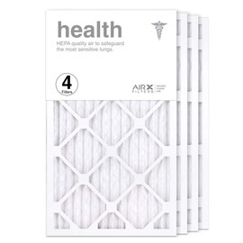 AIRx Filters 14x24x1 Air Filter MERV 13 Pleated HVAC AC Furnace Air Filter, Health 4-Pack Made in the USA