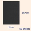 50 Sheets, A4 300gsm Card Thick Art Paper - Black