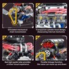 BrixVibe Mini V8 Engine Kit That Runs Building Set Technic