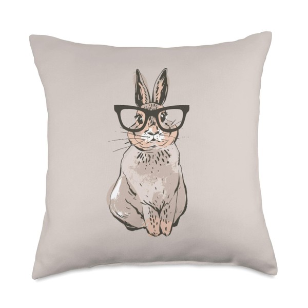 Smart Perching Bunnies In Glasses Co. Smart Intellectual Easter Bunny