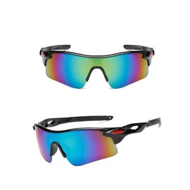 Sports Sunglasses Men Women Polarised Cycling Glasses Windproof Cycling Glasses Quick Glasses UV400 Safety Glasses Cyclist Glasses for MTB Road Bike Bicycle Ski Rave (B2)