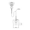 h-260 LIXIL Rubber Stopper with Chain for LIXIL INAX Vanity Parts Genuine Product