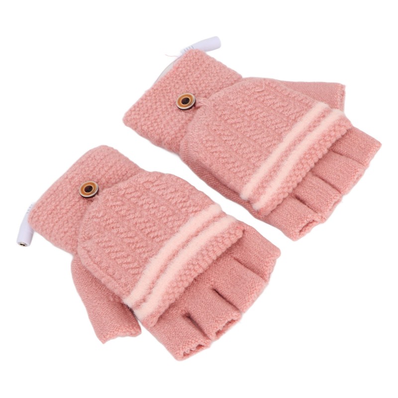 Heated Mitten Gloves Double Sided Heating Promote Blood Circulation USB
