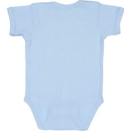 RABBIT SKINS, Baby Soft Short-Sleeve Bodysuit, Light Blue, 6 Months