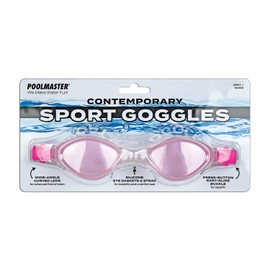Poolmaster Contemporary Sport Swim Goggles With Tinted Lenses, Pink