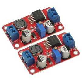 2PCS 12V to 24V DC Step Up Converter,5A DC Step Up Power Module Boost Volt Converter 3V-35V 5V 6V 12V 24V to 5-40V XL6019 Adjustable Output Regulator