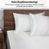 Lirex Satin Cushion Cover, Pack of 2, Soft Solid Colour