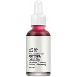 Solución exfoliante AHA 30 BHA 2 Cuidado facial para mejorar el acné Control de grasa Reducción poros marcas