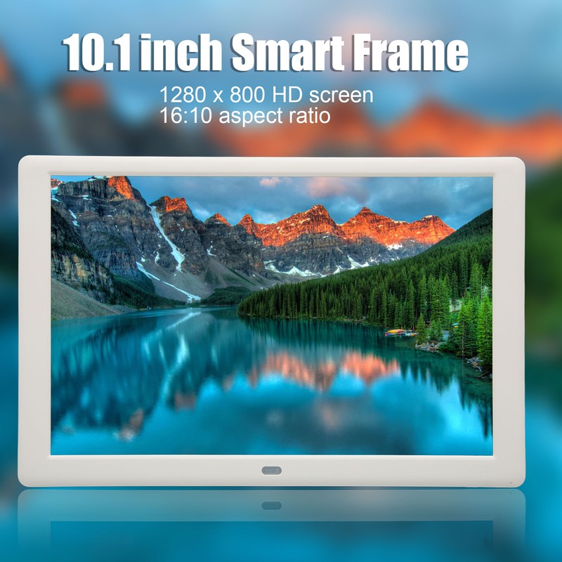Digital Photo Frame Multifunction 10.1inch IPS HD Screen Support Slide