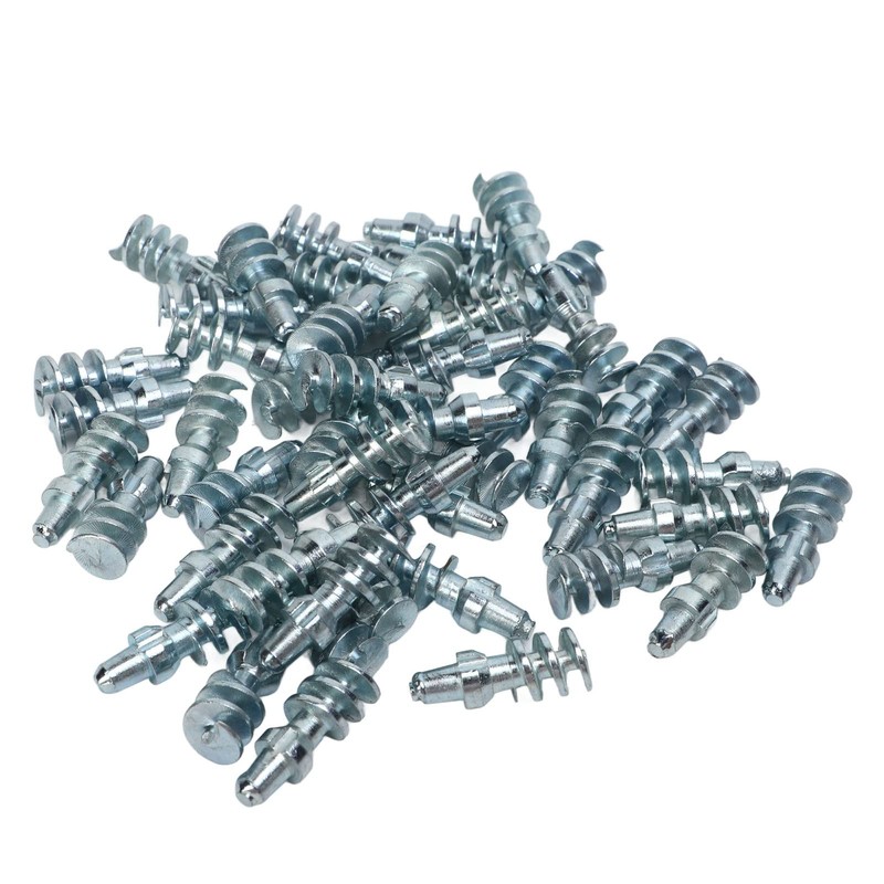 Qiilu Snow Tire Stud Screws - 50pcs Anti-Slip Tire Spikes
