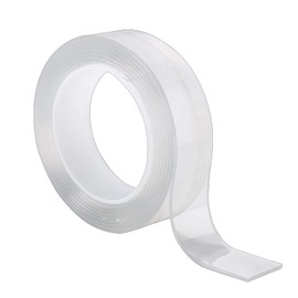 Como Life Removable Strong Double Sided Tape (Thin Width) [Approx. 0.8 inches (2 cm) x Total Length 1.8 ft (4.5 m) x Thickness 0.2 cm ] Double-sided Tape for Work Use Strong Double-Sided Tape Strong