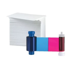 Limited Edition Series YMCKO Ribbon - 100 Prints with 500 ID Zone PVC Cards