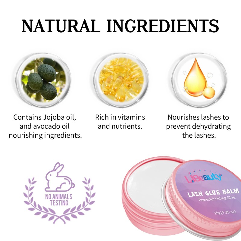 Libeauty Lash Lift Glue Balm Lash Lift Adhesive Strong Sticky