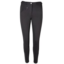 Pfiff Thea Children's Riding Breeches, Elastic Leg Cuffs, Size 116 - 176 cm, black, 164