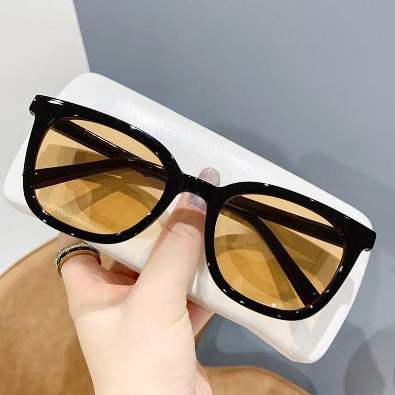 88flix Korean sunglasses for women brown lenses, small face, UV