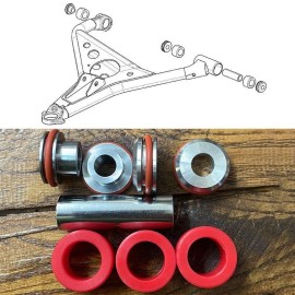 customcut Upper A-Arm Bushing  Shaft Rebuild Kit 5452233 5139966 for Polaris RZR 900 1000