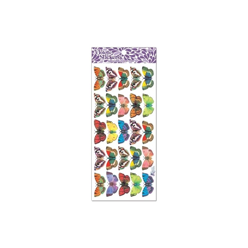 Violette Stickers 25 Classic Butterflies