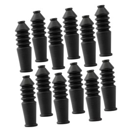 CALLARON 12pcs Brake Cable Protector Sleeve Tube Bike Mountain Protective Cable End Cap Bicycle Cable Clip Cable Stop Clamp Rubber Black