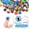 PATIKIL 20mm Dragon Eyes, 100 Pcs Round Glass Eyes Animals