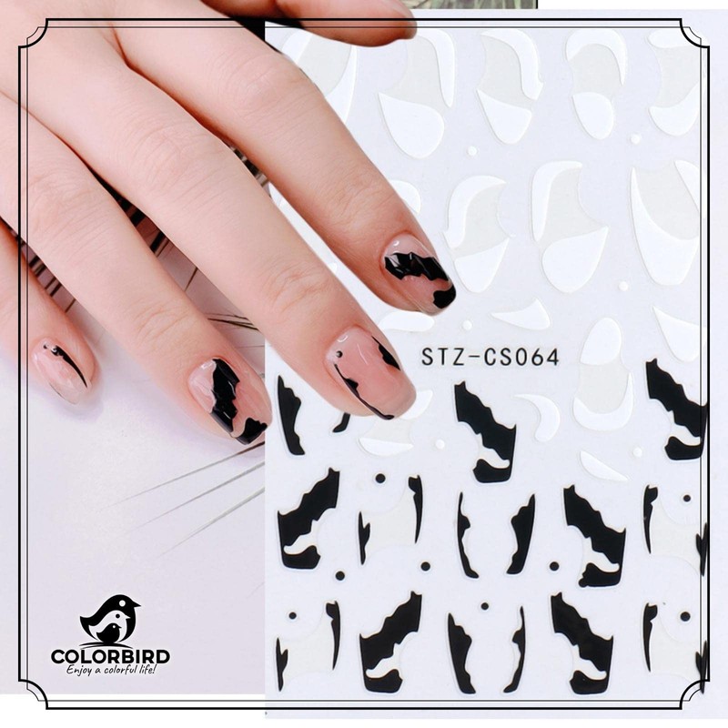 COLORBIRD Nail Stickers Art Cute Art Heart Accent Illustration (STZ-CS63,64,68,67,69)