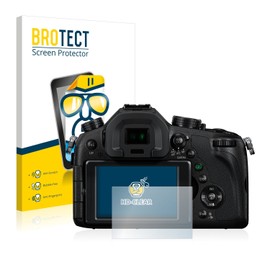 2x BROTECT HD-Clear Screen Protector Panasonic Lumix DMC-FZ1000 Protector - Crystal-Clear, Anti-Fingerprint