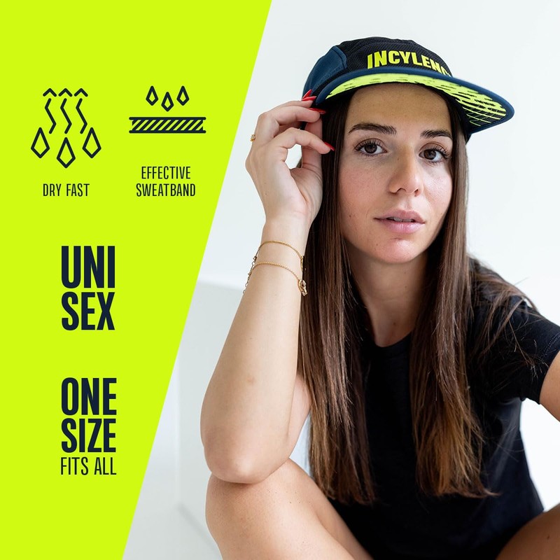 INCYLENCE Running Cap, Lightweight, Breathable Running Hat for Sweaty Training