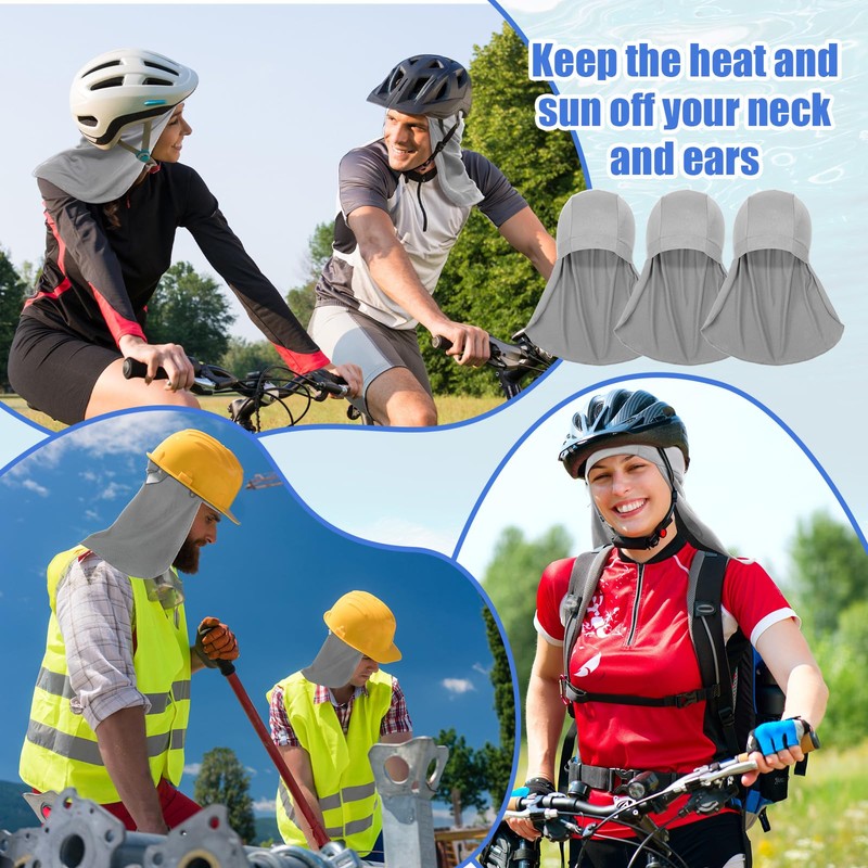 Syhood 9 Pcs Helmet Liner with Neck Mask UV Protection