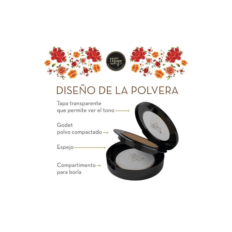 Maja Compact Cream Powder, 0.53 Ounce, Arabesco