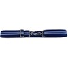 Mazeys Retro Unisex 70s Elastic Snake Belts (Navy/White)