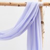 Wedding Arch Draping Fabric, 2 Panels 18FT Purple Sheer Backdrop
