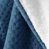 AmeliaHome Cuddly Blanket 70 x 150 cm Delicate Quilted Sherpa