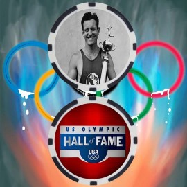 Olympics Bob Richards Track & Field Olympian Collectible Poker Chip Button