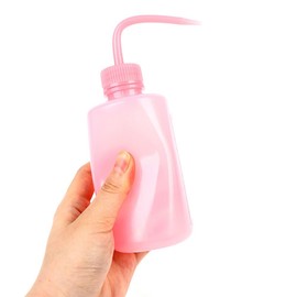 JIHUOO 2 Pcs 250ml Tattoo Wash Bottles Eyelash Washing Bottles Succulent Plant Watering Bottle Safety Rinse Water Bottles Plastic Squeeze Bottle Eyelash Extension Tools Pink