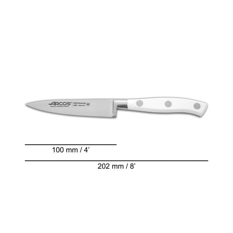 Arcos Coltello da Cucina Paring 4 pollici in Acciaio Inossidabile,