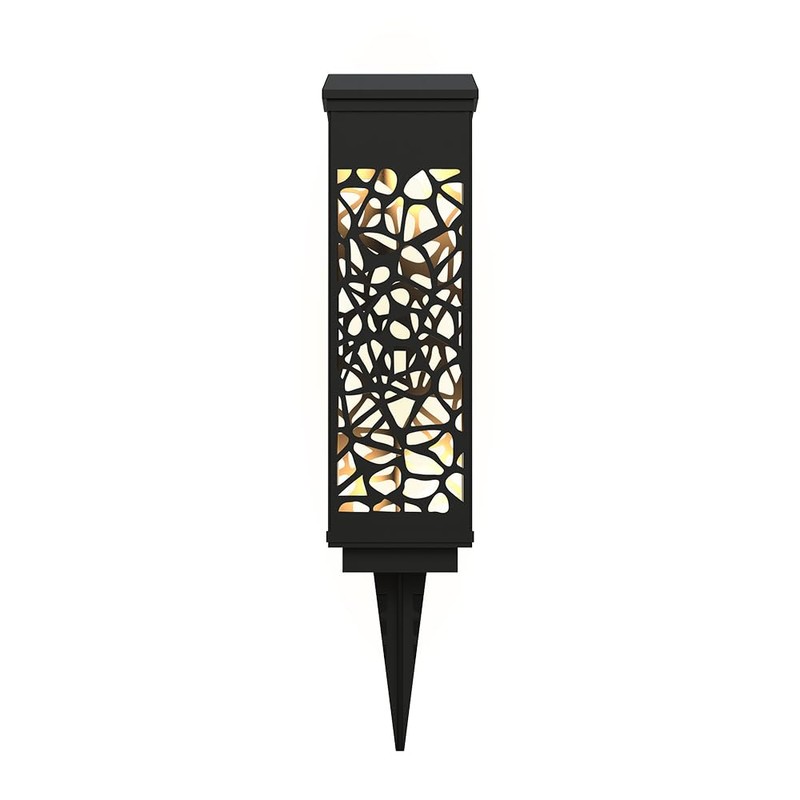 Koda Solar Mosaic Square Bollard Light (4-Pack)