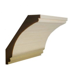 EWCR43 Cove Crown 7/8" x 4-1/4" Unfinished 3-1/4" High x 2-3/4" Deep, Maple, 42"